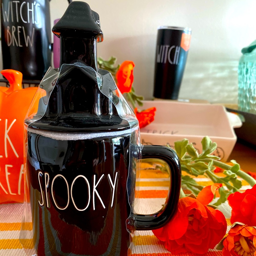🎃👻RAE DUNN Haunted House Topper HALLOWEEN Mug🎃